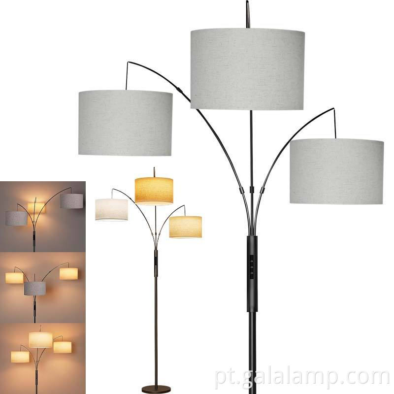 contemporary-living-room-floor-lamp-black-finish-led